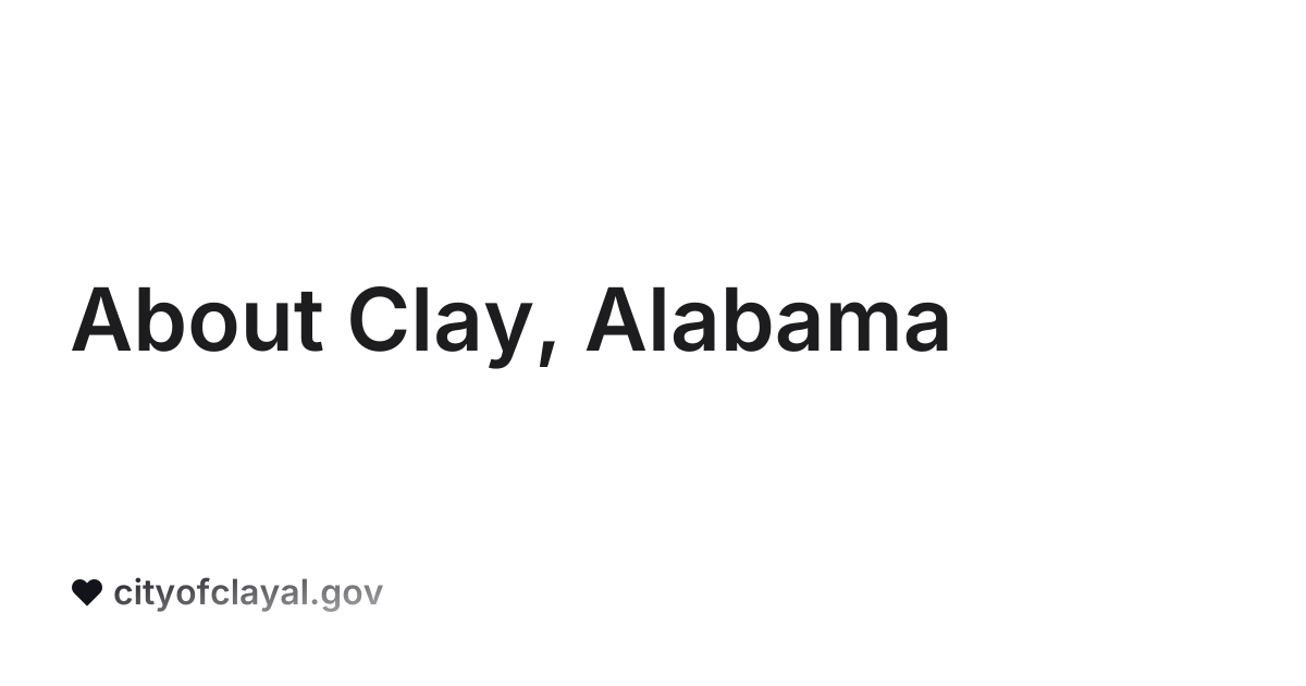 About Clay, Alabama
